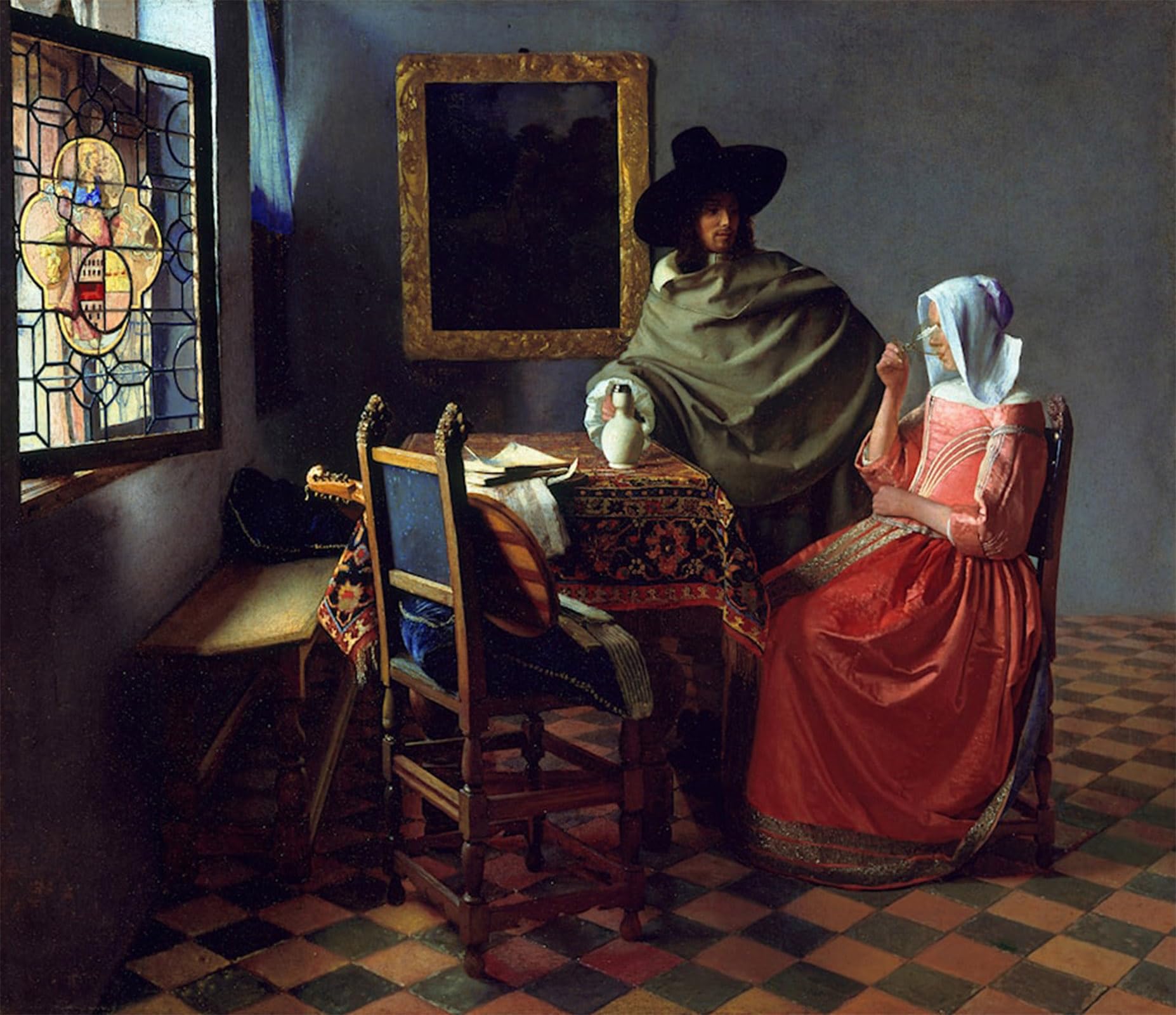 Impression Pour la Décoration Murale Vermeer tableau graffiti sans vide - 5