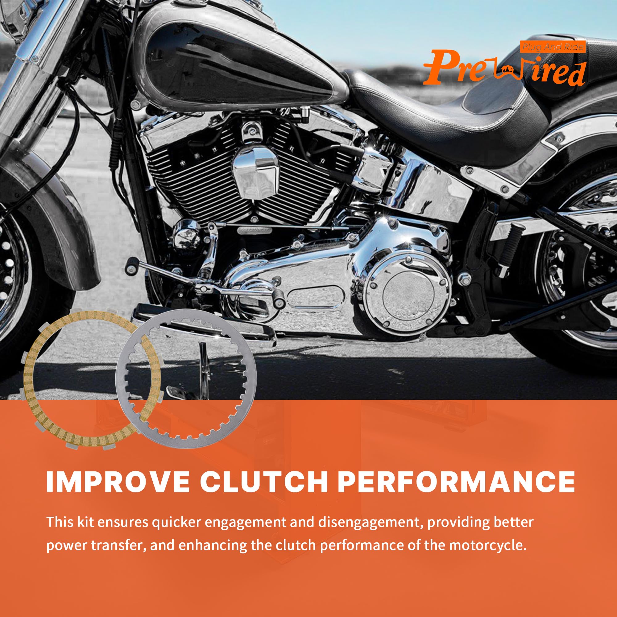 Harley Davidson Clutch Kit Aazon.co: TOFR Extra Plate