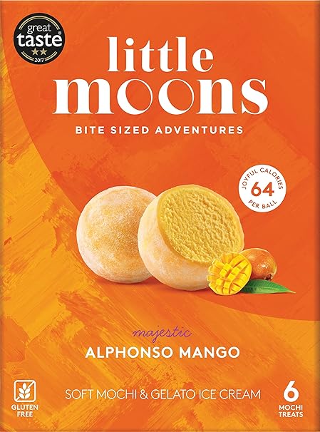 Little Moons Alphonso Mango Mochi Ice Cream 6 X 32g Frozen Amazon Co Uk Grocery