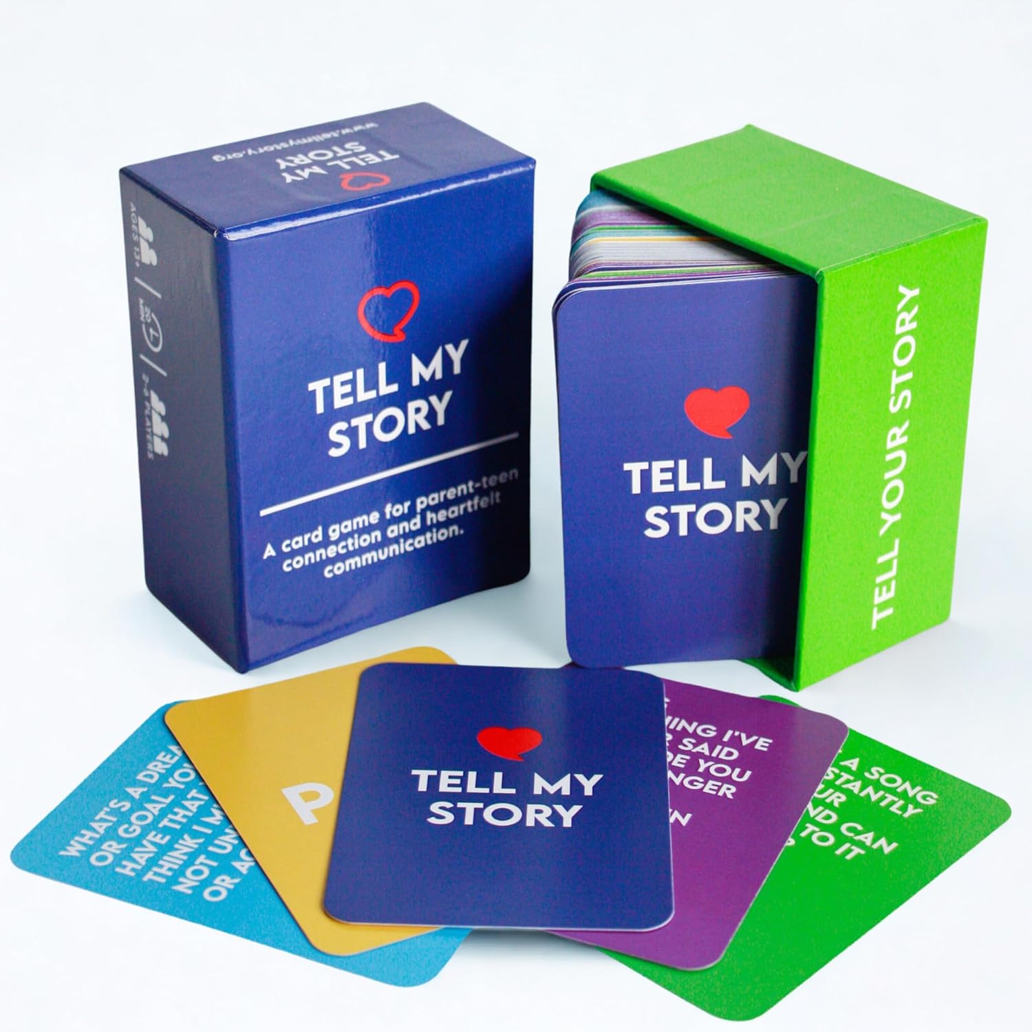 Tell My Story Conversation Card Game – 100 Question Cards to Support Mental Health, Build Trust & Create Meaningful Connections