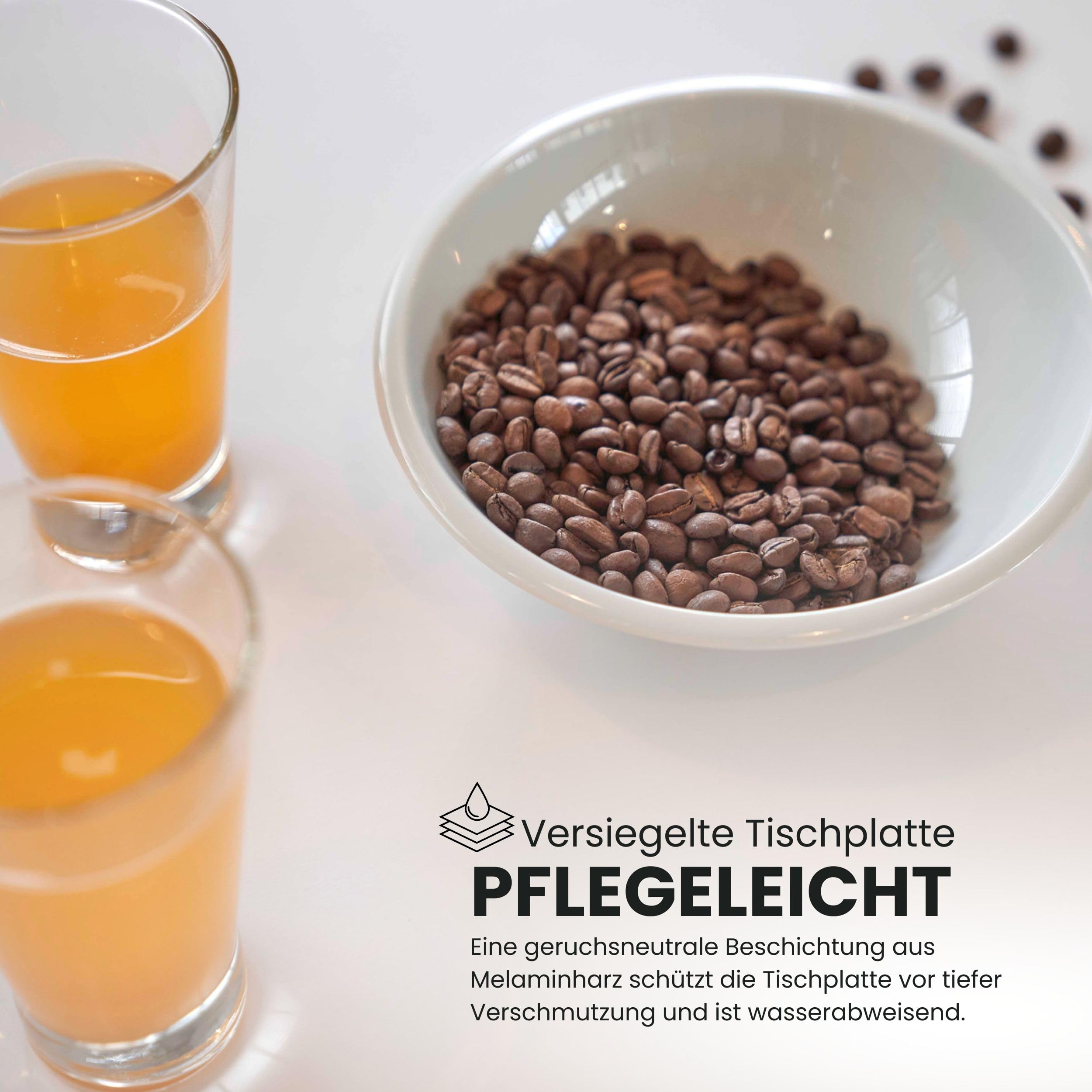 Bümö Konferenztisch oval 220x103 cm großer Besprechungstisch in Ahorn, Besprechungstisch mit Chromfüßen, Meetingtisch für 8 Personen, XXL-Tisch für Besprechungsraum & Meeting