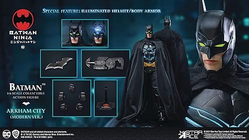 Star Ace Toys Batman Ninja: Modern Batman - Figura de acción coleccionable a escala 1:6, multicolor