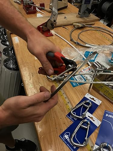 Miniatura 7 de Ascend Tools Cuerda de alambre de 7 pulgadas y cortador de cable eléctrico para barandilla, cable estructural sísmico de bicicleta de avión |