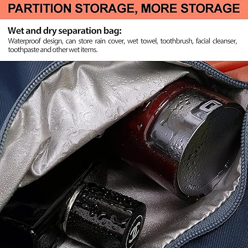 Miniatura 5 de Seektop Mochila de senderismo ultraligera y plegable de 20 litros, resistente al agua, plegable, para hombres y mujeres, compacta para senderismo,