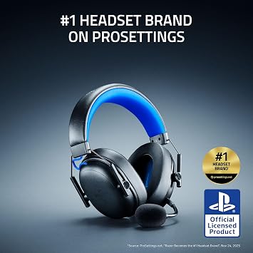 Razer BlackShark V3 X HyperSpeed Wireless PS5 Gaming Headset, Black
