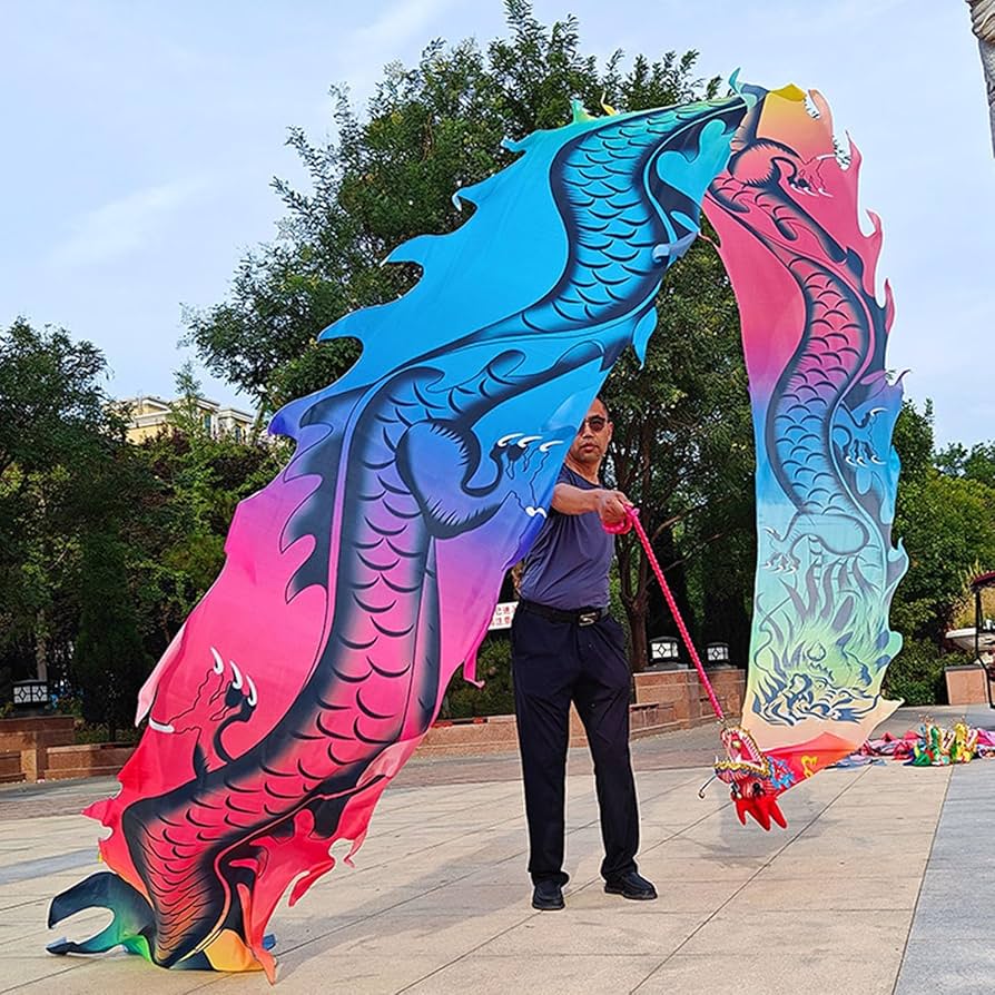 Amazon.com: Dragon Poi Juggling Play Dragon Dance Ribbon