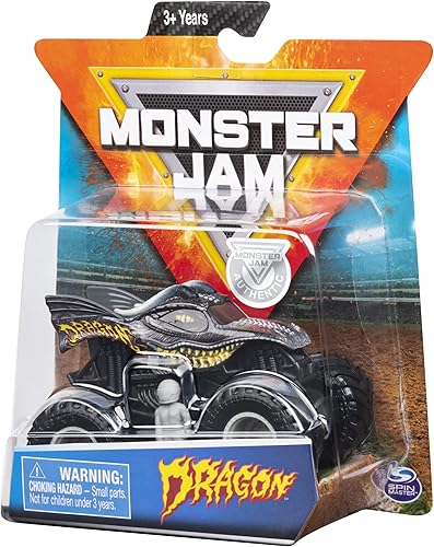 Miniatura 4 de Monster Jam Hot Wheels Dragón escala 164 gris