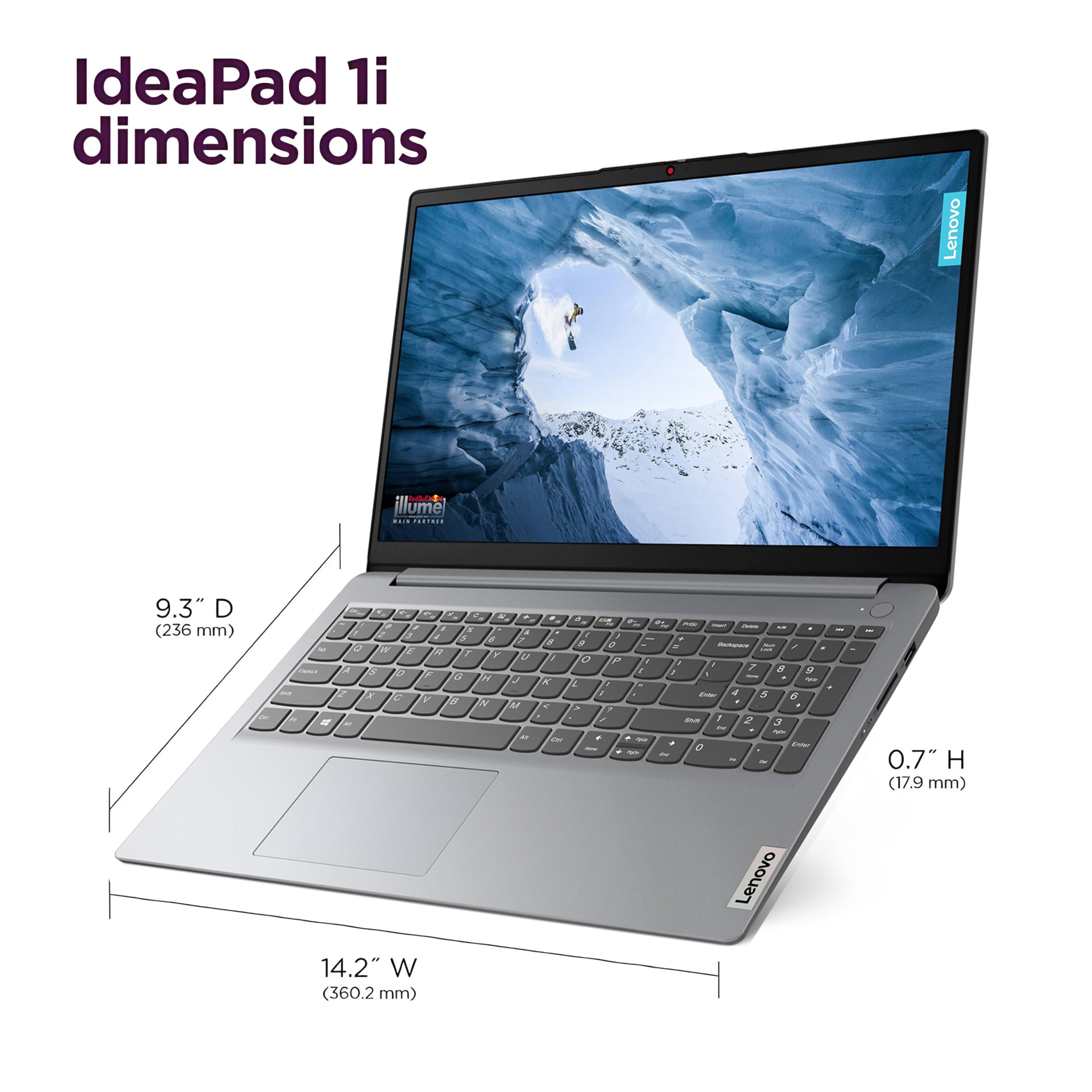 Lenovo Laptop for Business and Student with Lifetime Office 365, IdeaPad 15.6" FHD, 32GB DDR4 RAM, 1TB PCIe SSD, Intel Dual-Core, WiFi 6, Bluetooth 5.2, USB-C, WiFi 6, Windows 11, Gray