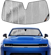 Pigenius Windshield Sun Shade for Dodge Charger Daytona 2024-2026, Custom Front Window Sunshade - AstraGuard