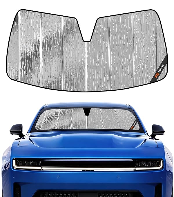 Pigenius Windshield Sun Shade for Dodge Charger Daytona 2024-2026, Custom Front Window Sunshade - AstraGuard by Pigenius - Used condition - US$35.69