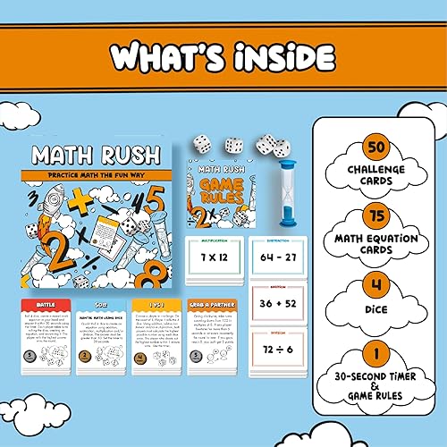 Miniatura 5 de Math Blast! Cool Math Games for Kids 8-12 - Fun Educational Mental Math Game for Home & Classroom - Practice Math The Fun Way