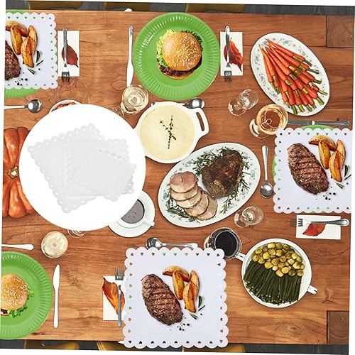 Miniatura 7 de NOLITOY Bandeja para servir aperitivos, frutas, postres, dulces, ideal para fiestas, vacaciones, organización de cocina, plato de comida resistente,