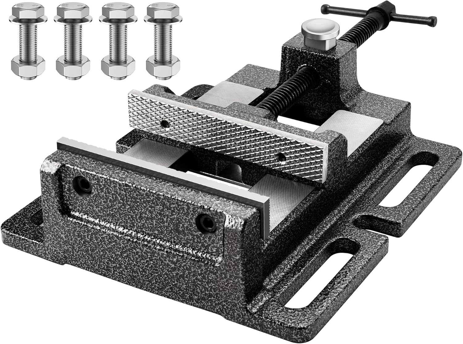 DAYDOOR Drill Press Vise 5'' Quick Release Heavy Duty Bench Vise, 5.12