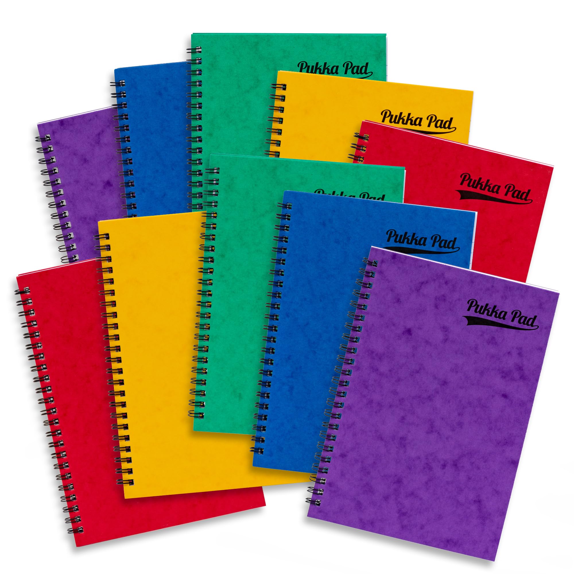 Notebook Sidebound Ruled 90gsm 120 Pages A5 Assorted A [Pack 10]