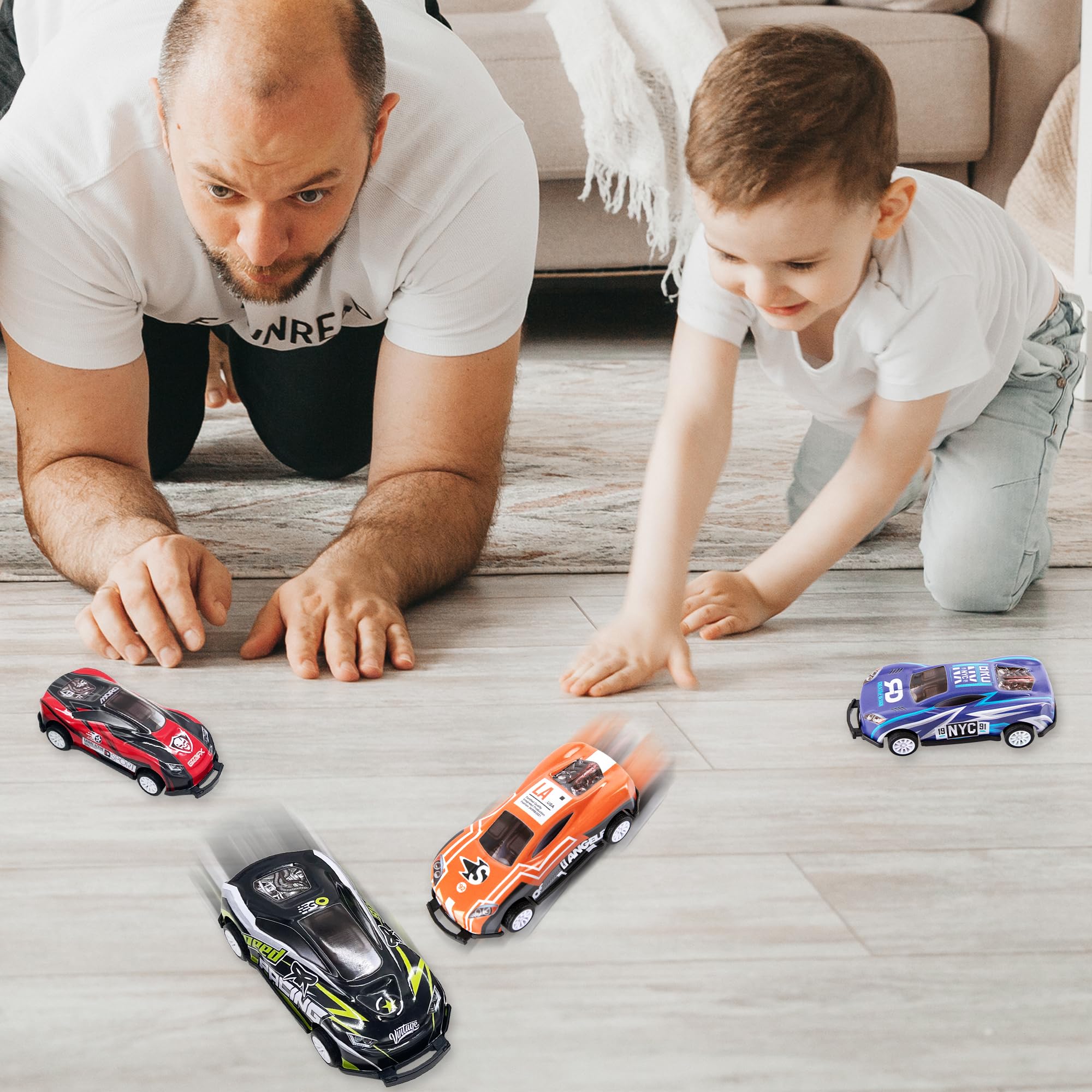 Amazon.com: ArtCreativity Pullback Flip Cars for Kids – Set of 12