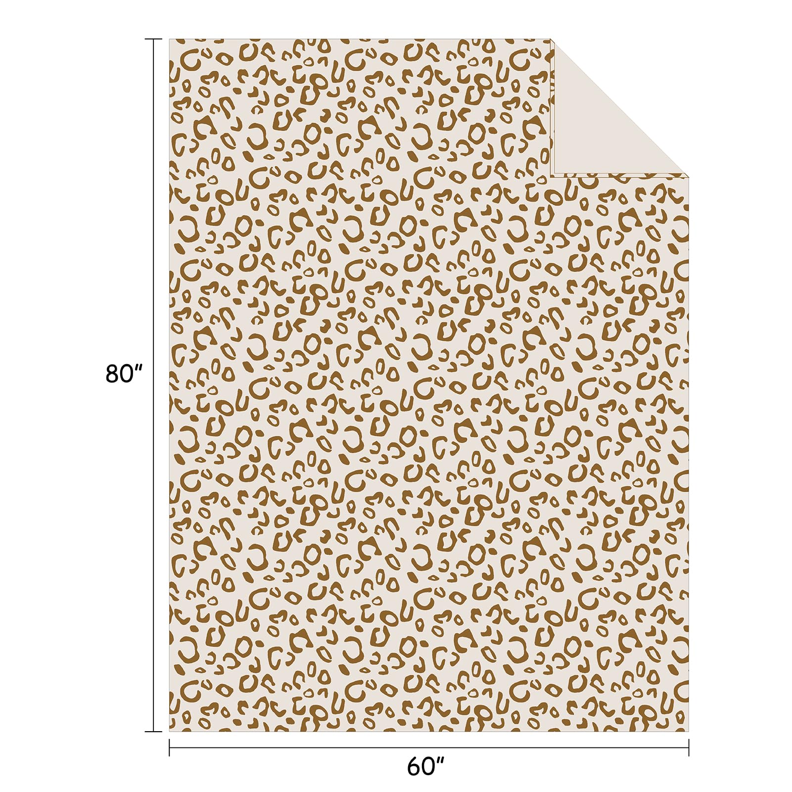 FY FIBER HOUSE Cheetah Print Blanket Blue Leopard Blanket Fluffy Soft Throw for Couch,50"X60": Brown Leopard 60"X80"