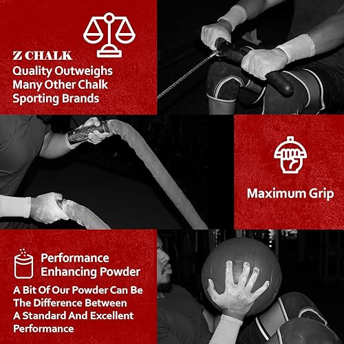 Miniatura 4 de Tiza de ejercicio prémium para gimnasio de 4 onzas, actividad física, levantamiento de pesas, gimnasia y muchas otras actividades. Agarre mejorado,