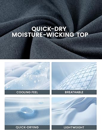 Eisctnd Workout Shirts for Men Dry Fit Moisture Wicking Cooling Gym Tee