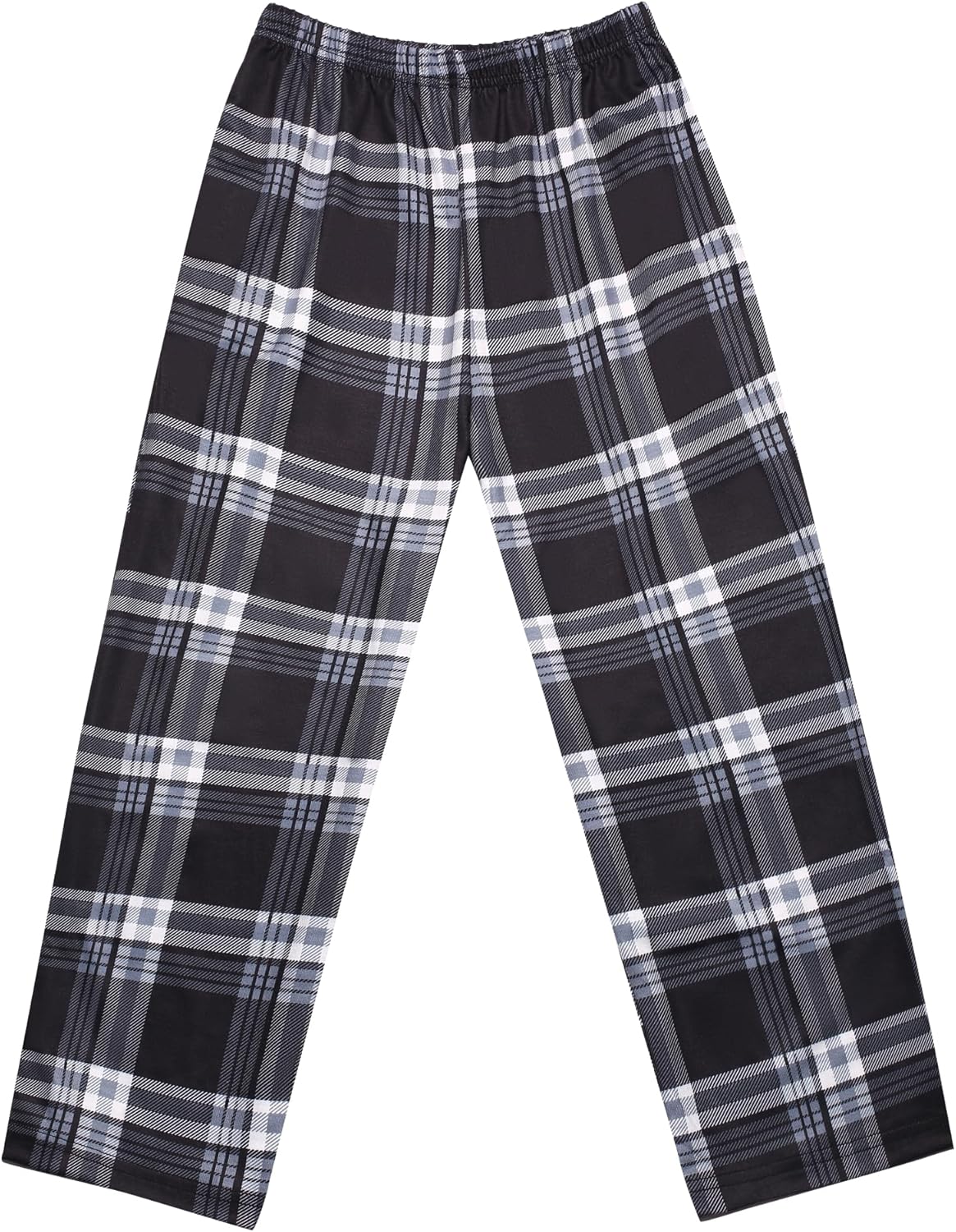 Ekouaer Boys Pajama Pants Soft Plaid Long Pj Pants Kids Cute Elastic Waist SLeep Bottoms with 2 Pockets 6-14 Years