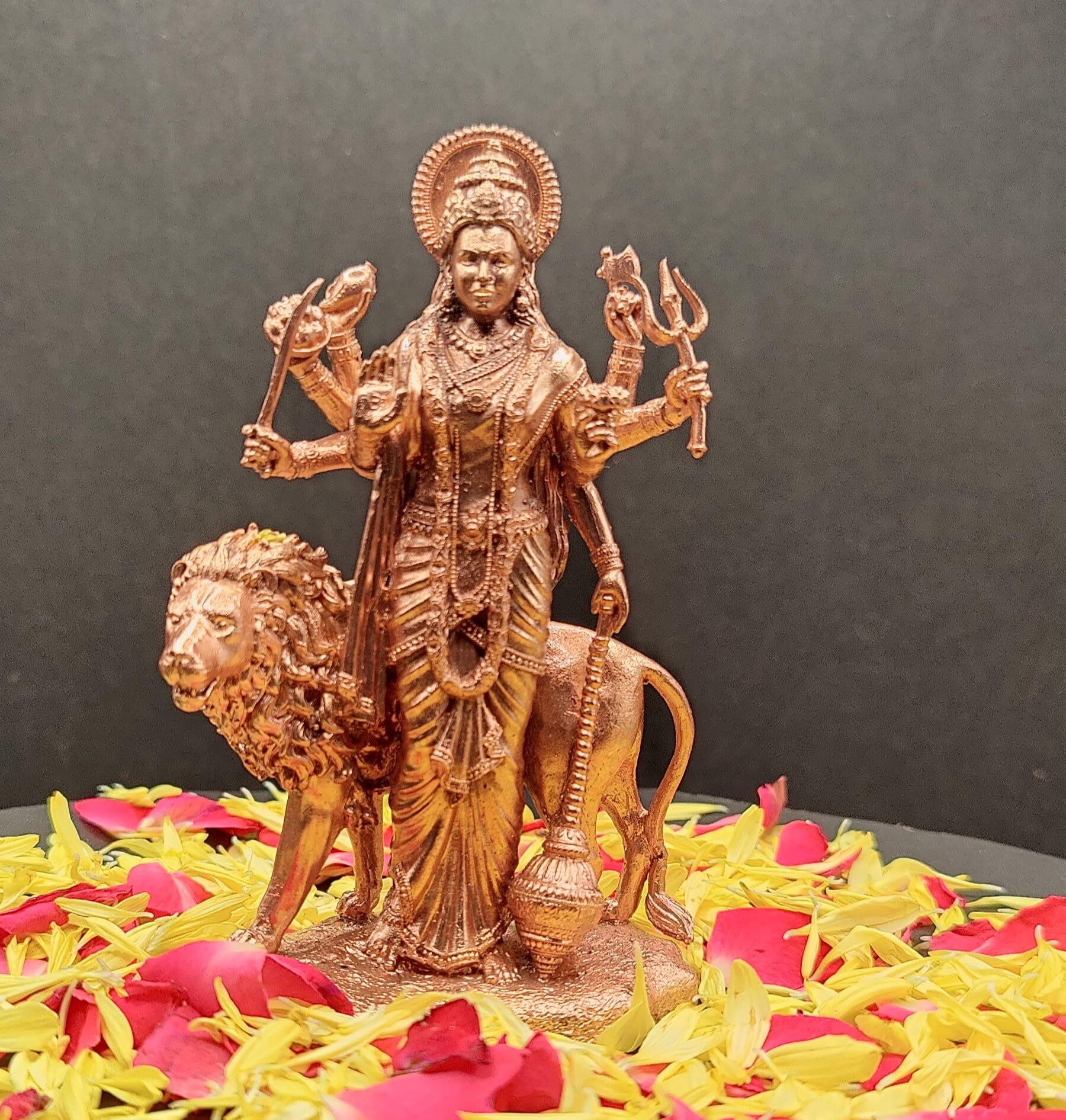 Simma Durgai | Durgai Amman - Goddess Durga Bronze Sculptures - Statues Durgai Amman Statue/Idol/Vigraham|Panchaloham/Bronze Idol