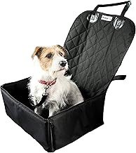 KT-Sports Dog Car Seat - Waterproof Booster Seat Puppy Seat Belt, 2-in-1 Seat Cover for Dog in Car, Puppy Travel Seat, Foldable Safety Basket Seat for Small to Medium Dogs