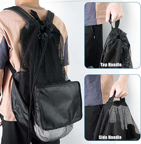 Miniatura 6 de Luwint Bolsa de buceo de malla extra grande, mochila de gran tamaño para buceo, bolsa de gimnasio deportiva para pelotas