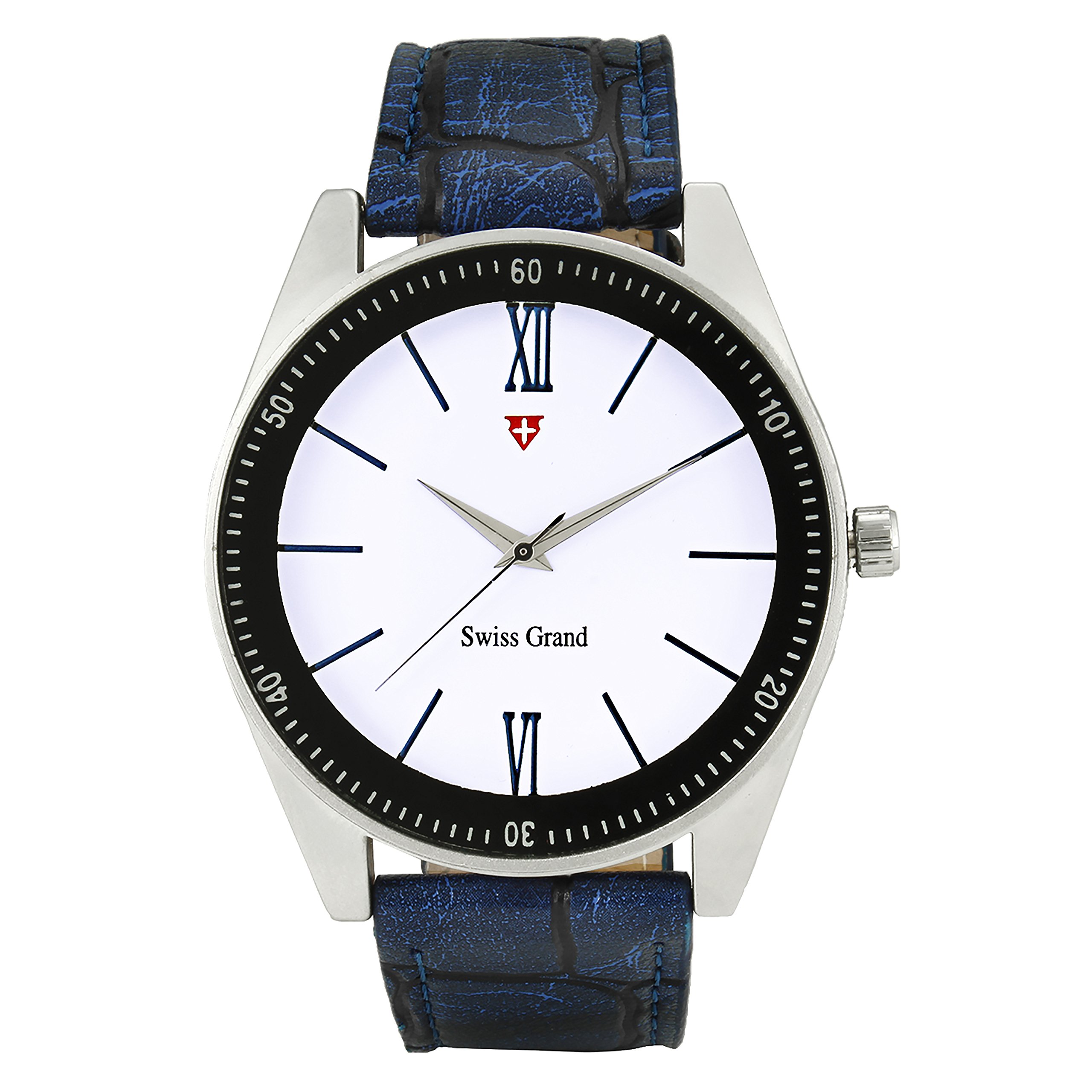 Swiss Grand SG-1153 Blue Coloured with Blue Leather Strap Analog Quartz Watch for Men (B01LZMUP7E) Amazon Price History, Amazon Price Tracker