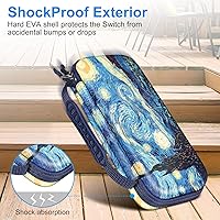 Vista 29 de Fintie Carrying Case for Nintendo Switch OLED Model 7.0"/Switch 6.2", Portable Traveler Protective Cover Storage Bag with 10 Game Card Slots & Inner