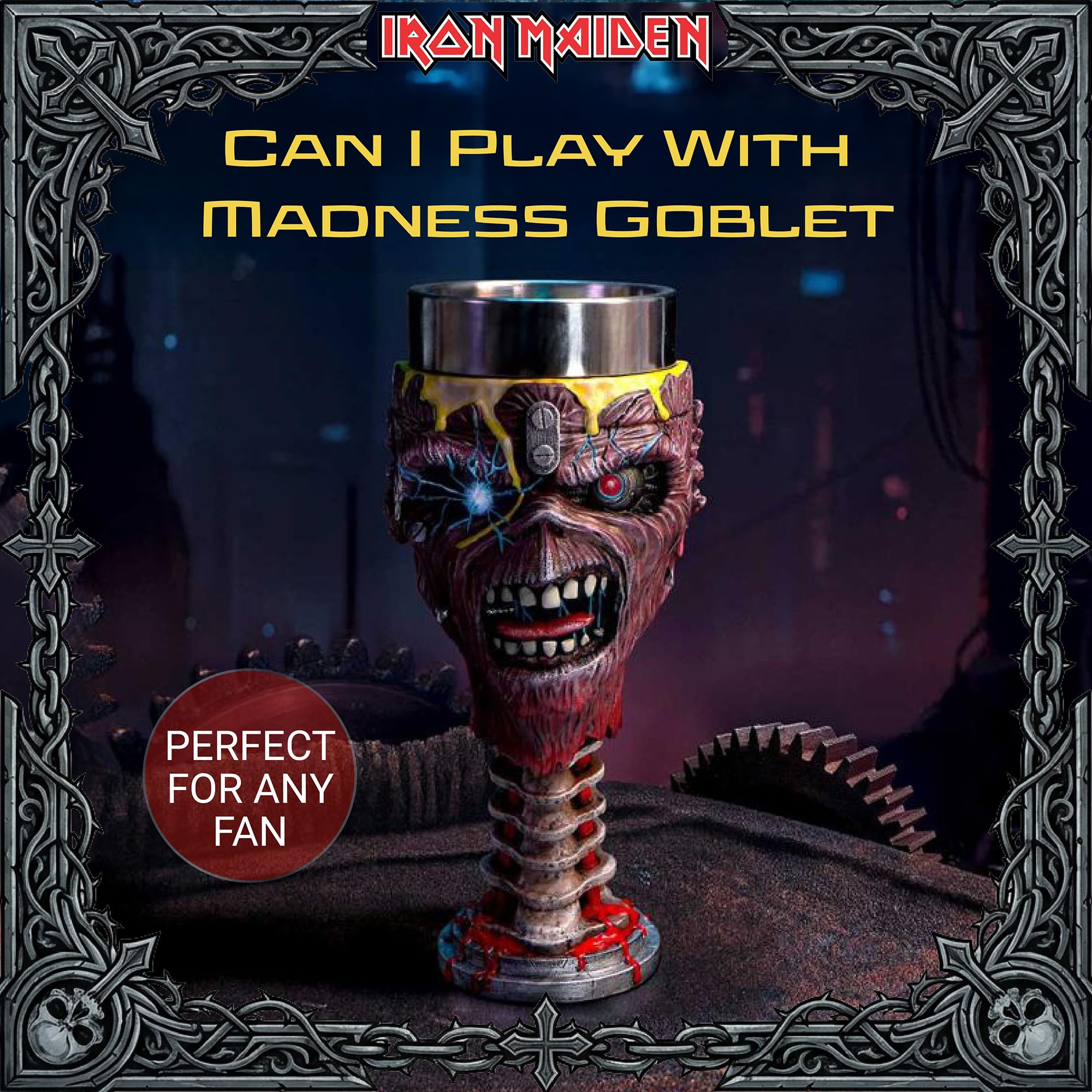 Nemesis Now Iron Maiden Can I Play With Madness Goblet