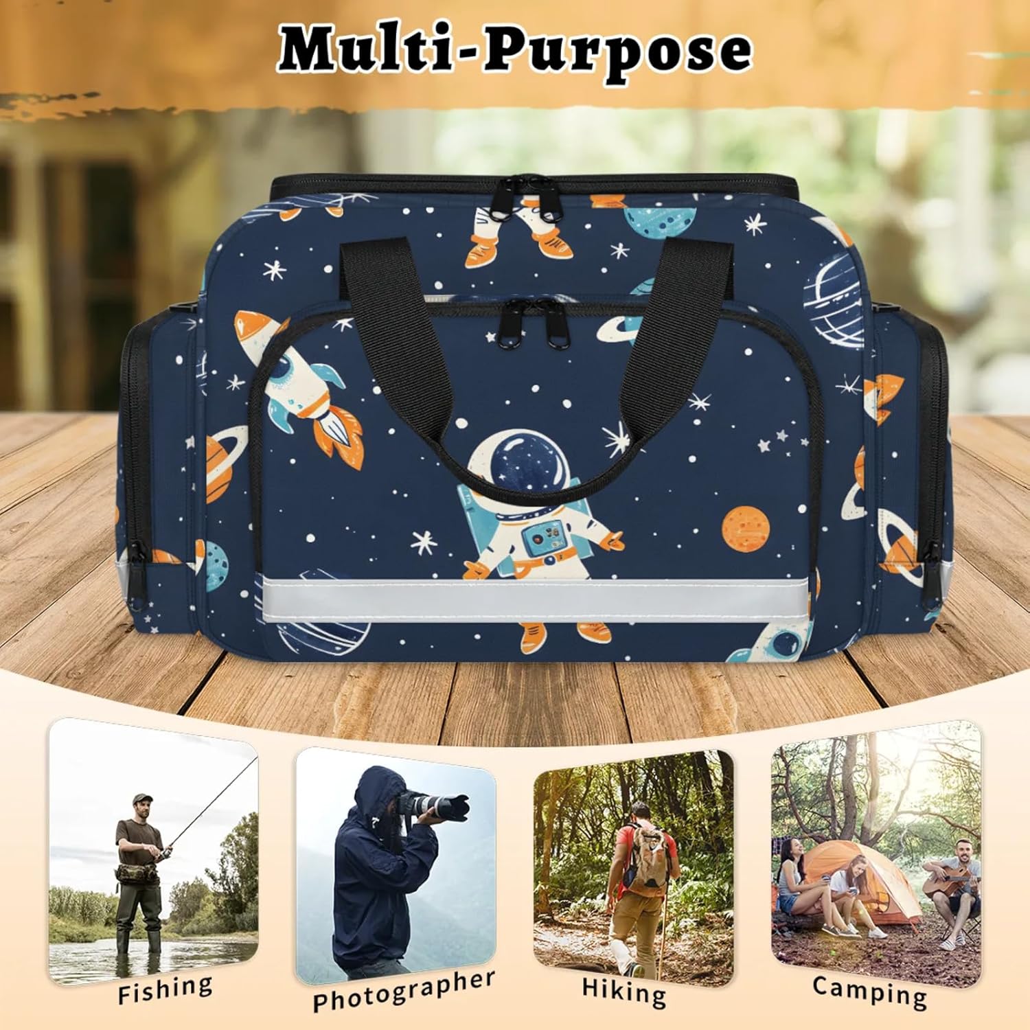 First Aid Bags Empty, Steadfast Astronaut Emergency Bag First Aid Kit Multiple Compartment Kit Carrier On Call Trauma Bag for Paramedics Emergency Medical Supplies Kit