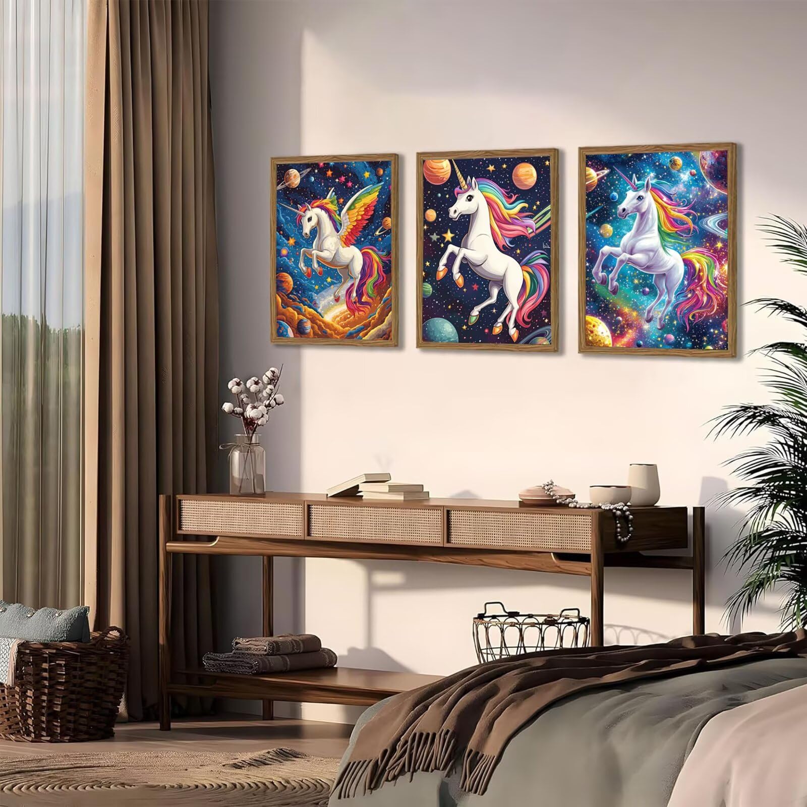Cnyaunfi 3 Pezzi Animali Pittura Diamante Fai-Da-Te 5D Blu Diamond Painting Kit Completo per Hobby Creativi Adulti, Pittura Diamante Artigianale Per La Decorazione Della Parete Di Casa 60x80cm YF-3159