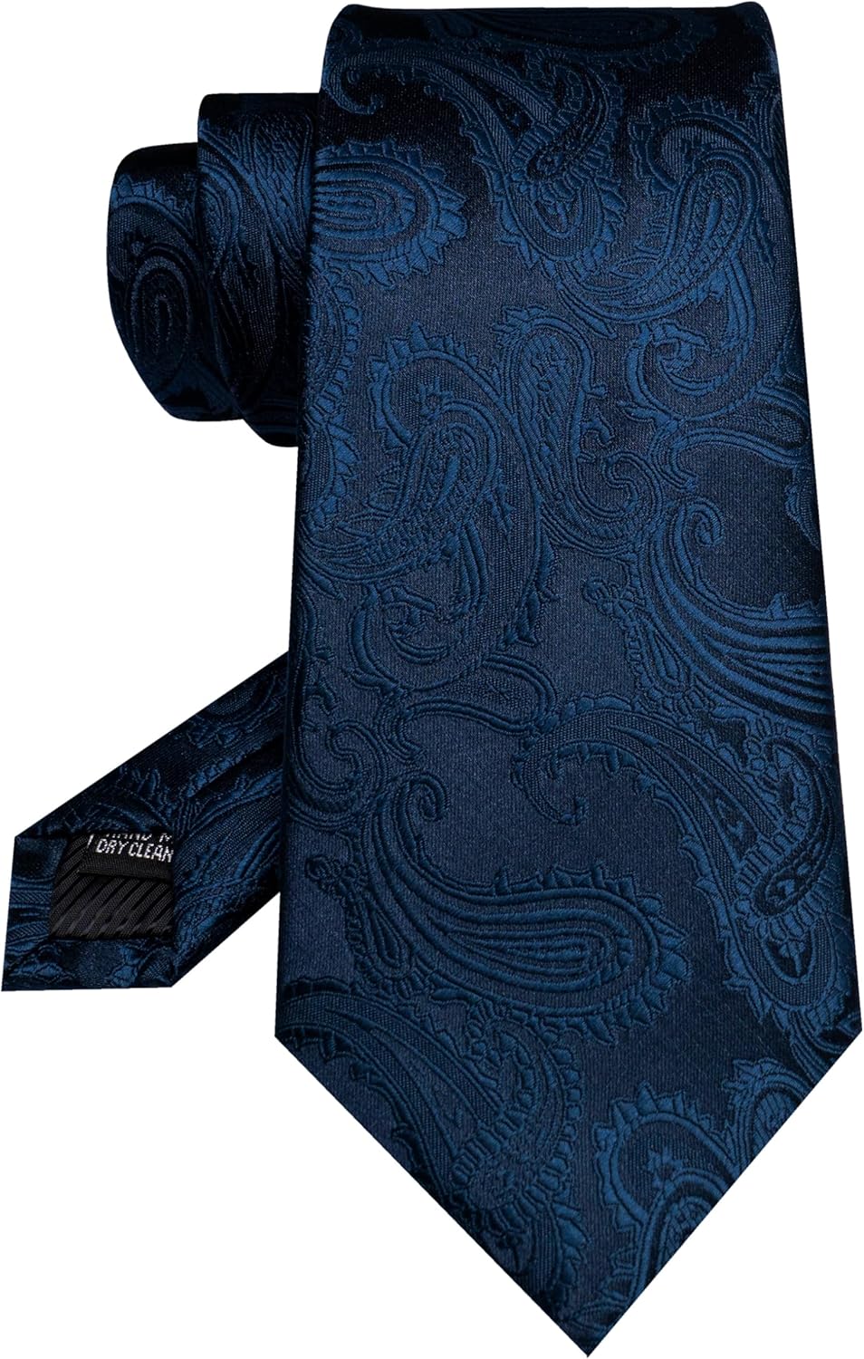 JEMYGINS Mens Paisley Tie and Pocket Square,Lapel Pin,Cufflinks,Tie Clip Sets with Gift Box 5PCS - Image 3
