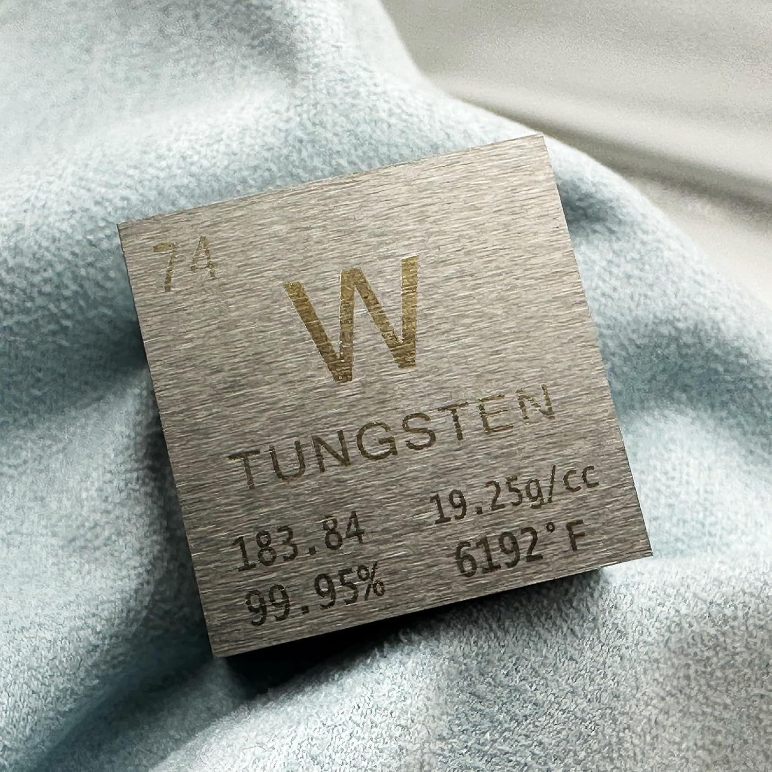 Cubo De Tungsteno De 1 Pulgada, Elemento De Densidad De Metal, 99.95% Pureza, Herramienta De Enseñanza, Regalos Para Estudiantes, Profesores, Amantes De La Química, Colección De Pasatiempos