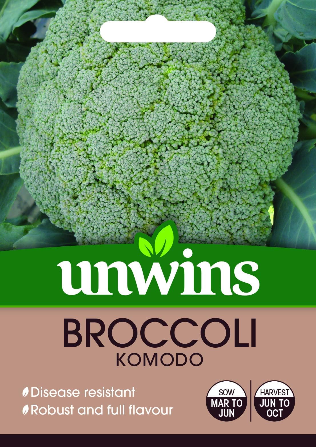 Unwins 30310566 Broccoli (Calabrese) Komodo Seeds, Clear