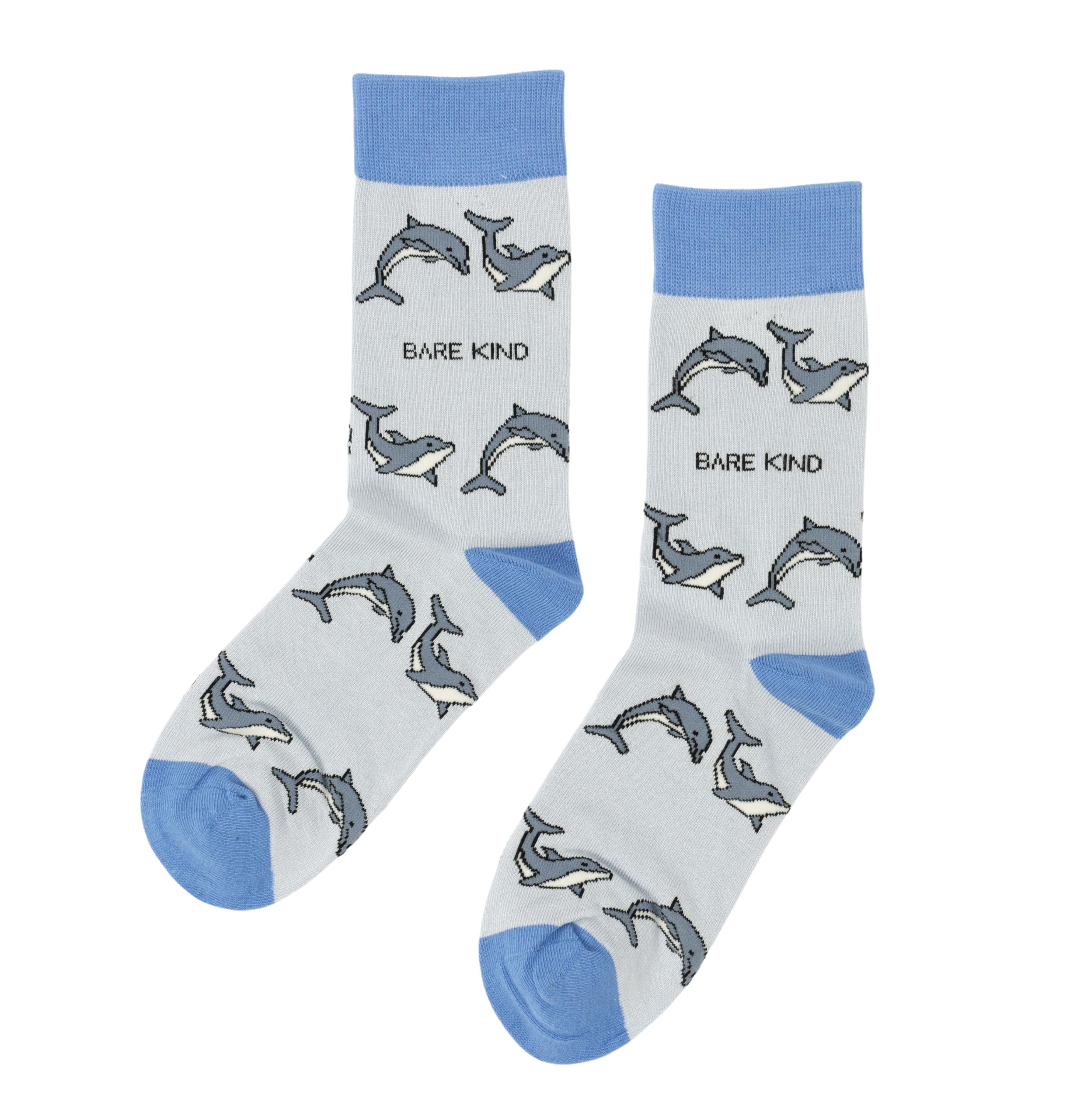 Bare Kind Bamboo Adult Socks (UK, Numeric, 4, 7, Regular, Regular, Dolphin)