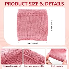 Haysandy 8 Pairs Dance Shoe Covers Over Shoes socks for Dancer Women(M,Candy Color,Warm Style)