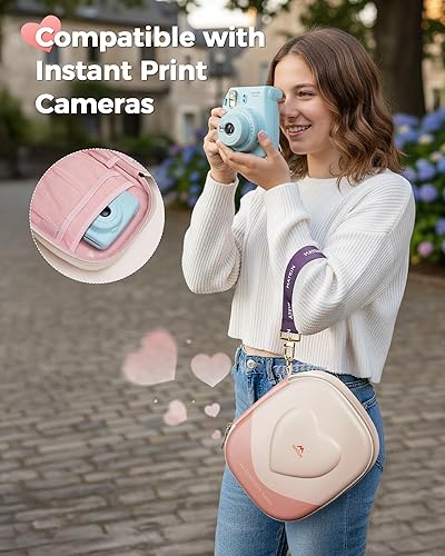 Miniatura 3 de MATEIN Organizador de artículos electrónicos de viaje para niñas, bonita funda rígida para accesorios, bolsa organizadora de cables portátil, bolsa