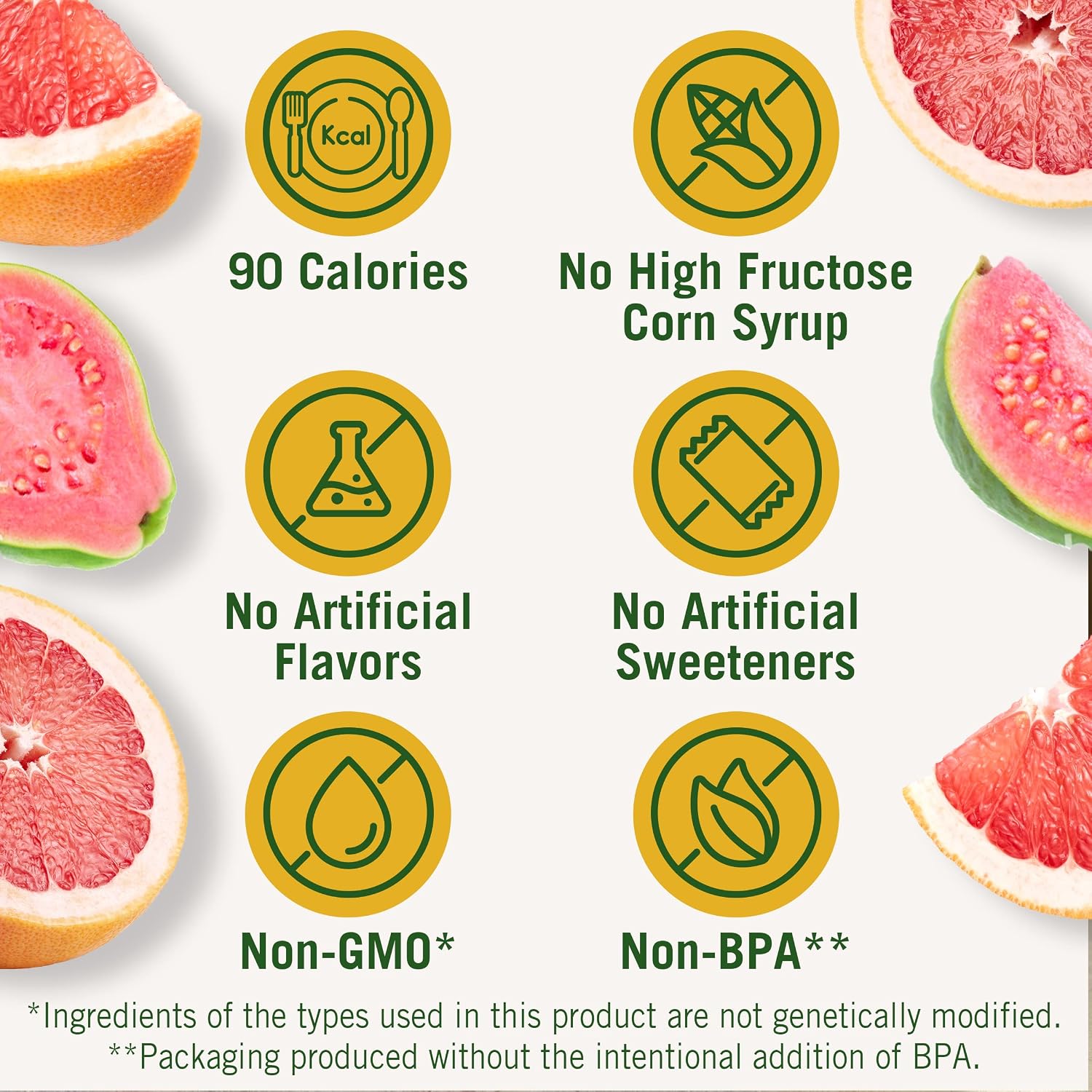 Del Monte Refreshers Red Grapefruit in Guava Fruit Water Cups, 7 Ounce (2 Count per Pack, Pack of 6)
