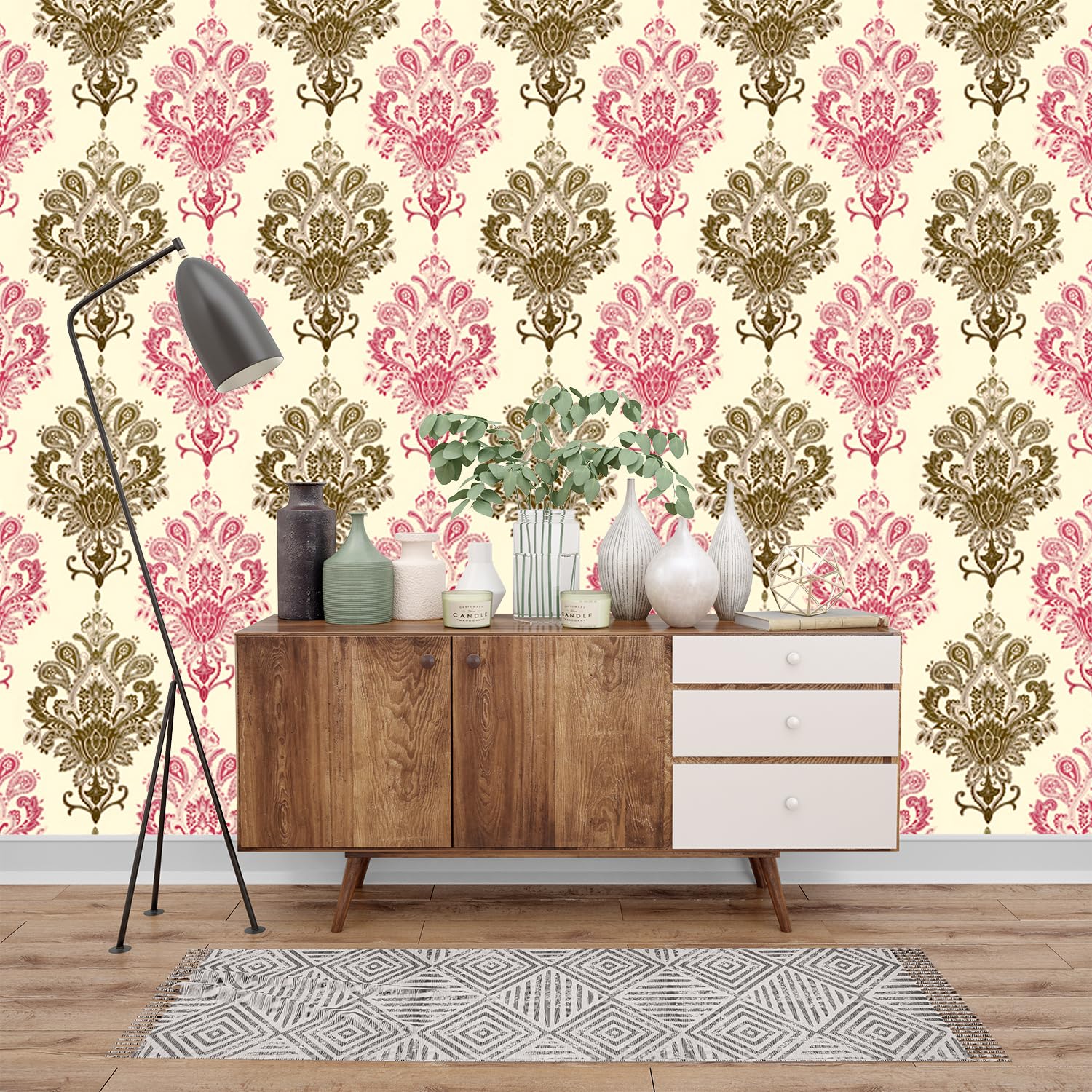 Wolpep Five Floral Multicolour Decorative Wallpaper (B0CJJHPDPD) Amazon Price History, Amazon Price Tracker