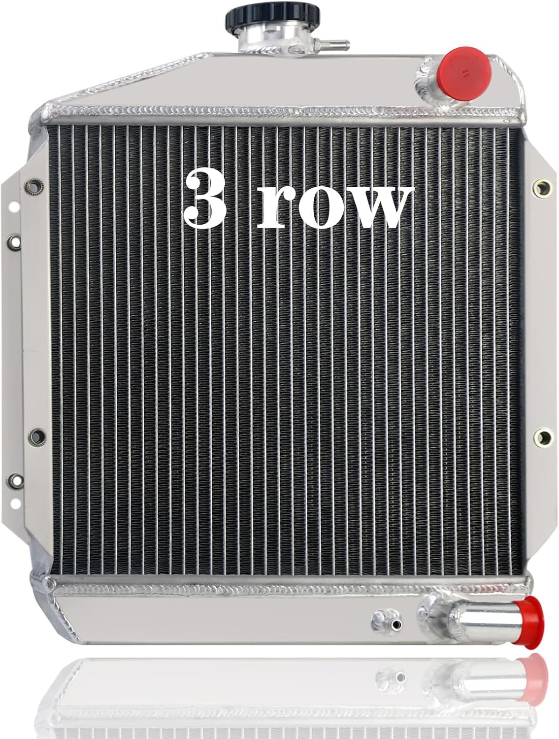 3 Row Aluminum Tractor Radiator Compatible with Yanmar Diesel 3TNE74 119621-44500