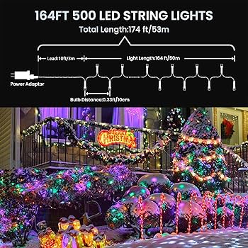 Lezonic Fairy Lights Plug In, 25M 220LED Copper Wire Fairy Lights, Low
