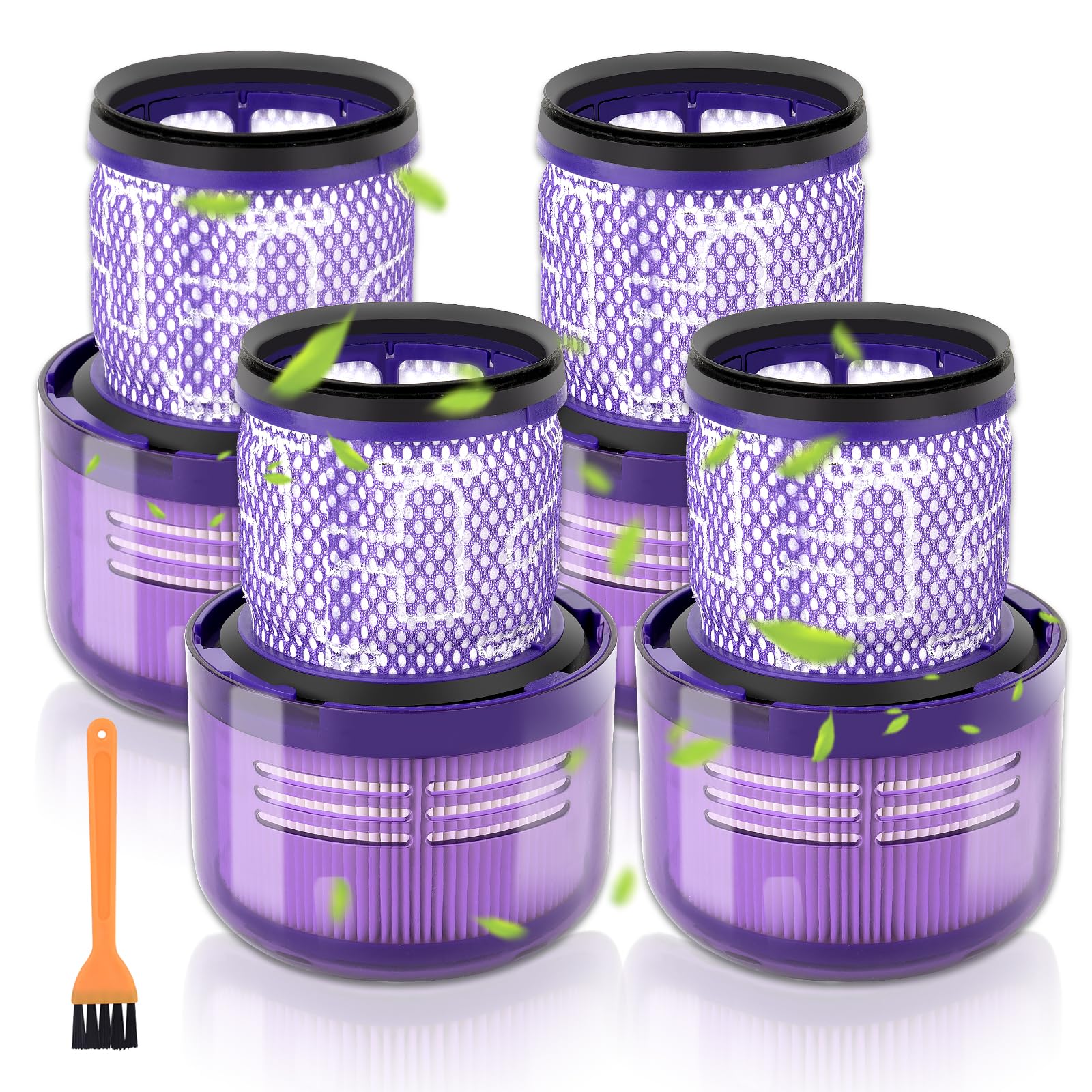 (Pack of 3) Filters for Dyson V6 V7 V8 DC58 DC59 Upright Vacuum Filter Pre-Motor Filter Part 965661-01 3 Pre Filters for Dyson Vacuum Cleaners Washable and Reusable