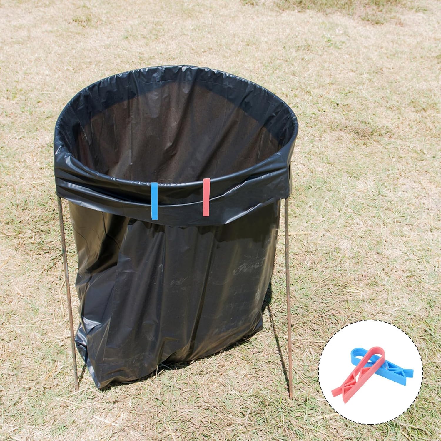 200pcs Plastic Garbage Can Fixing Clips for Trash Bags, Anti-Slip