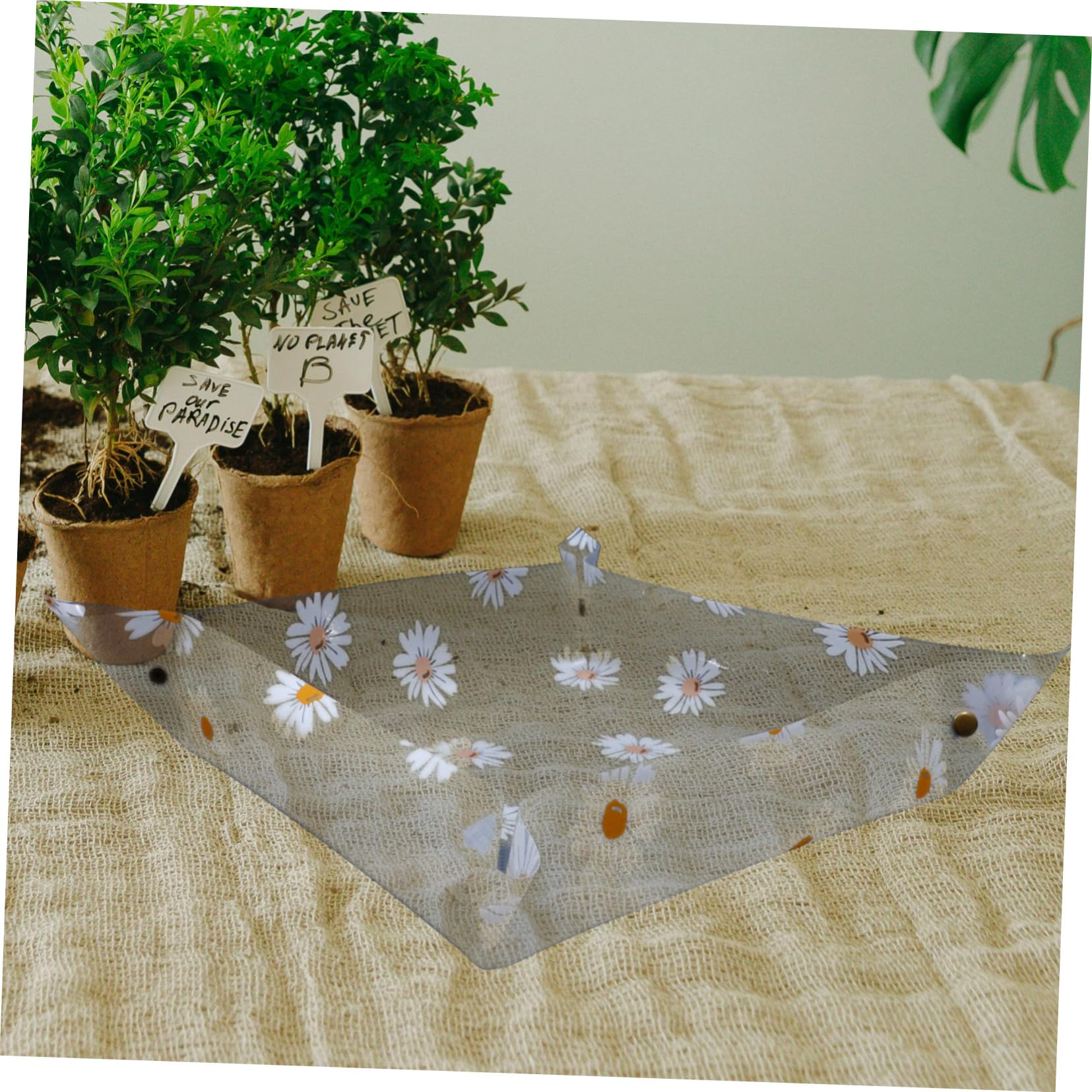Yardwe 4pièces Tapis De Transplantation De Plantes Intérieur Étanche Tapis De Rempotage pour Et Plantes Intérieur Accessoire Pratique pour Jardinage Nettoyage Facile Et Stockage