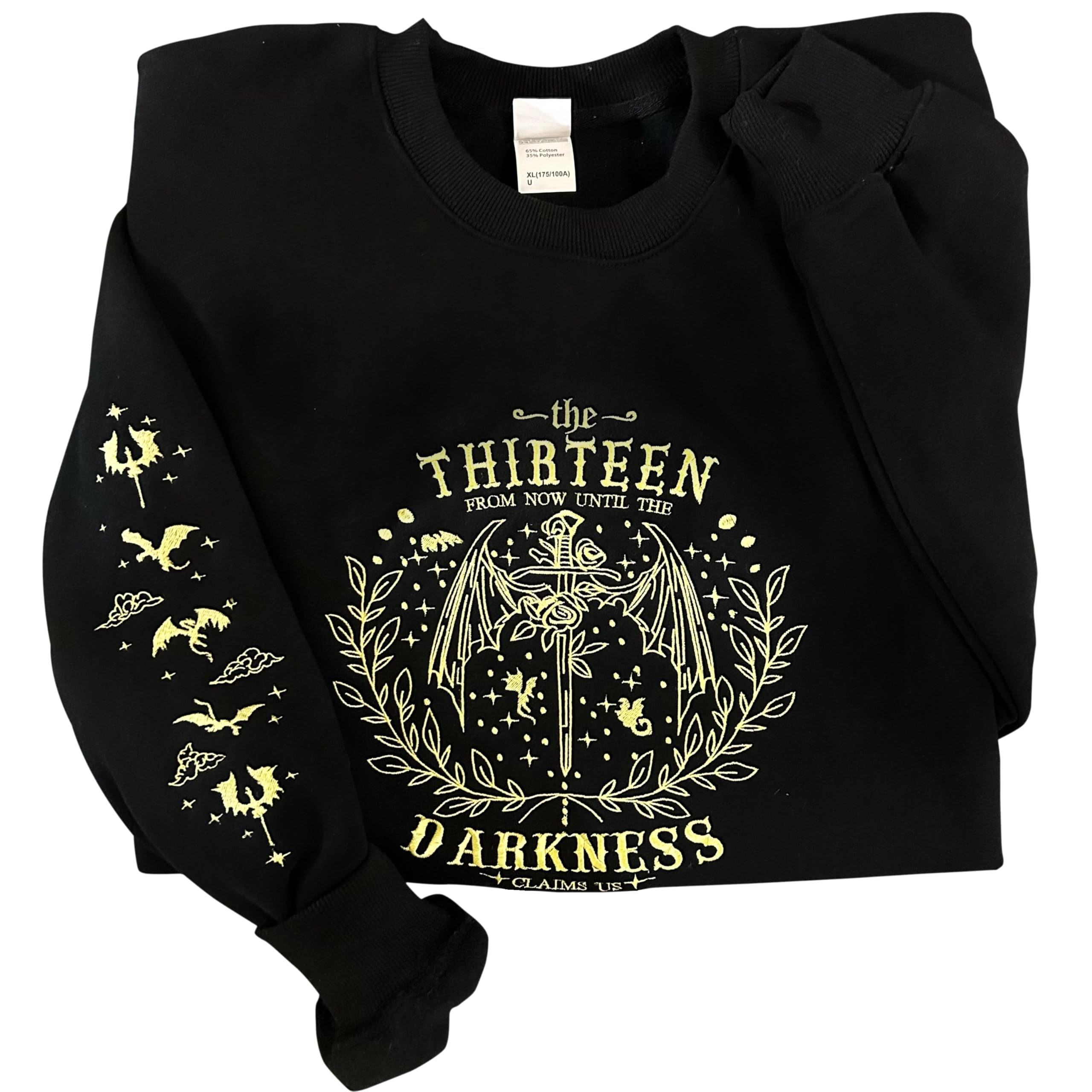 THEKOFS Embroidered Book Lovers Sweatshirt, Throne The Thirteen of Glass Sweatshirts, Tog merch, Throne O G merchandise