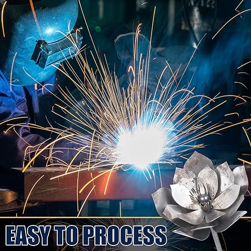 Miniatura 7 de Kit de práctica de soldadura 3D de flores de Zonon para principiantes DIY 201 de acero inoxidable, proyecto de arte metálico, cupones para varilla