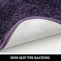 Vista 77 de MIULEE - Juego de 2 tapetes para baño, absorbentes, microfibra esponjosa y gruesa, con reverso antideslizante, lavable a máquina, para baño, ducha