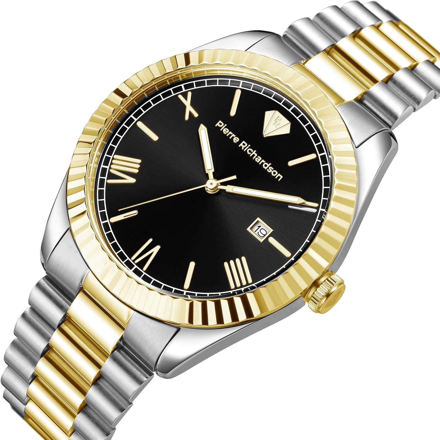 PIERRE RICHARDSON PR9821 Men’s Silver Watch – 41mm Stainless Steel, Japanese Quartz, 5ATM Water Resistant, Sapphire Crystal Glass - Image 3