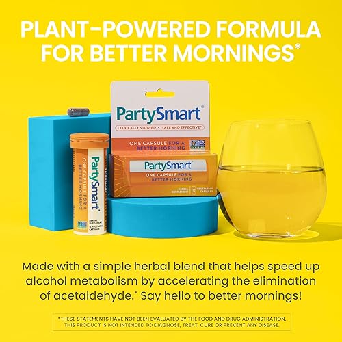 Miniatura 3 de Himalaya PartySmart, una cápsula para una mejor mañana, a base de plantas, apoyo hepático, mejor mañana después de beber, estudiado clínicamente,