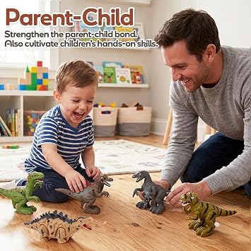 HYAKIDS Dinosaur Toys for Boys, Wind Up Toy, T-Rex Toy Dinosaurs Figures